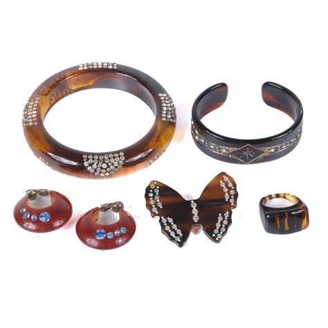 faux tortoise shell jewelry.